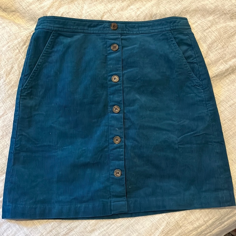 J. Crew Corduroy button-front mini skirt size 4 NWT